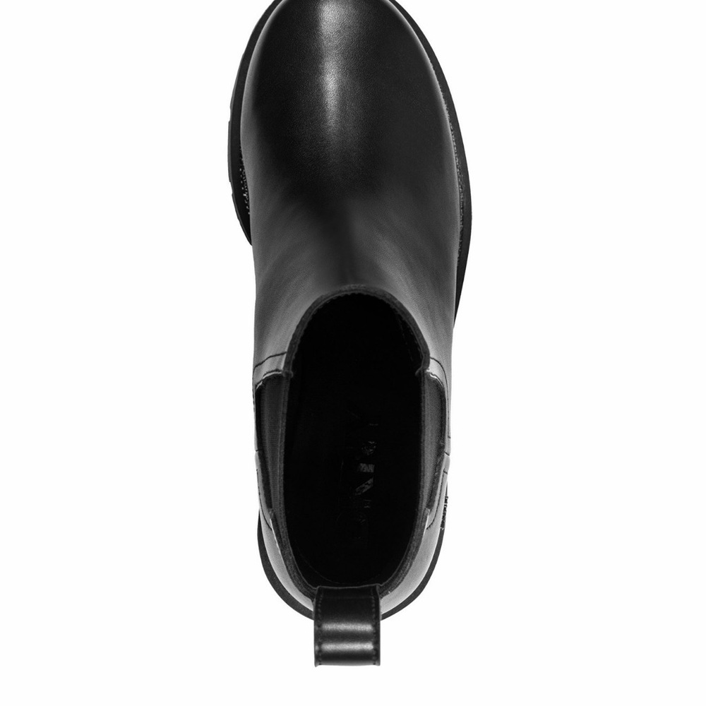 NWOB DKNY Women’s Rick Slip On Bootie Black Leather Size 7.5 - Picture 15 of 17